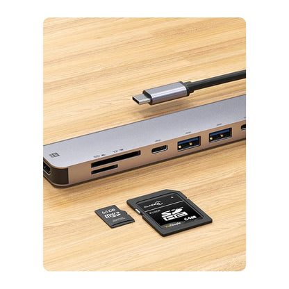 7-i-1 USB-C-hubb med HDMI, SD/TF och PD – 4K 30 Hz