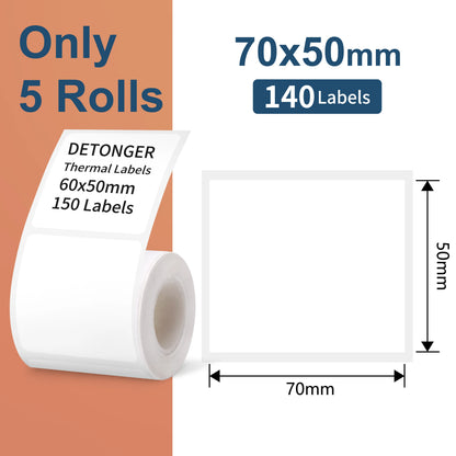 DETONGER DP30S Portabel Termisk Skrivare – 28–80mm Bluetooth OLED IP54 1500mAh Streckkod Etikett Android iOS 2026