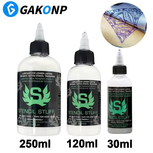 Gakonp Tatueringsöverföringsgel – Stencilkräm 30ml 120ml 250ml Vegansk Icke-Toxisk Precis Stencilöverföring Tatuering 2026