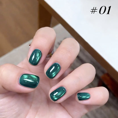 MIANEL Orion Nebula Cat Eye Gel Nail Polish Sparkling Crystal Shimmer Blue Purple Gold 2026 Spring/Summer Unique Special