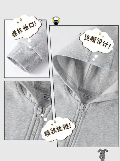 Michael Jackson Thin Long Sleeve Zipper Jacket Boys Hooded Clothes Autumn Spring Singer MJ Zip Up Streetwear with Pocket Tops