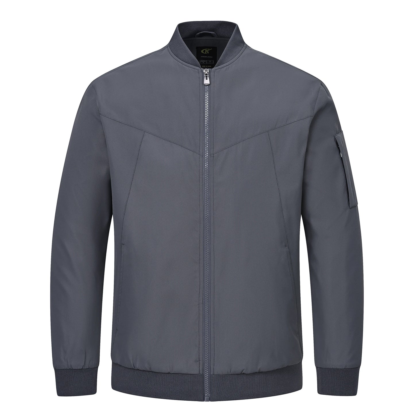 Men's Lightweight Windbreaker Jacket Causal Fashion Stylish BaseBall Coat with Side Inner Pocket for Work Golf Fishing