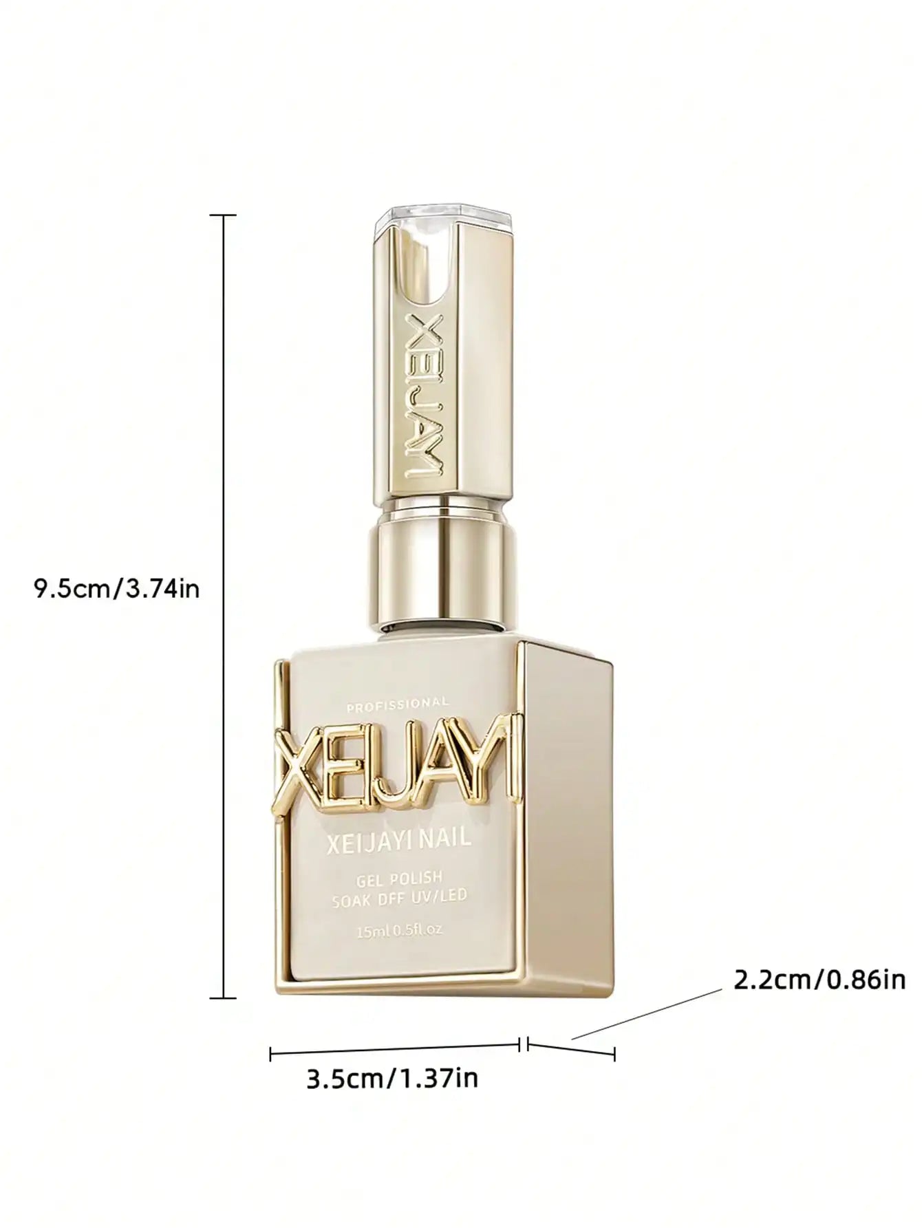 XEIJAYI 1Pc 15ML 13Colors to Choose From Pure Nail Polish Gel Nail Add Semi-Permanent Soak Off UV LED Construction Gel Varnish
