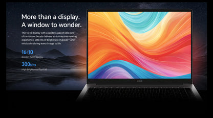 HONOR MagicBook X16 AMD 2025 Laptop 16 Inch  AMD Ryzen 5 6600H Processor AMD Radeon 660M Graphics, 40W Boosted‑Performance Mode, Slim Laptop for Work, Study & Light‑Entertainment