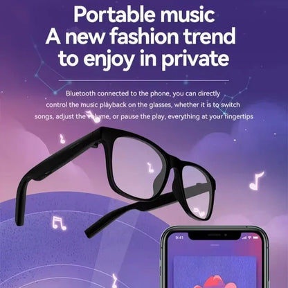Lenovo AI Smart Glasses Bluetooth Call Music Touch Control Surround Sound Noise Canceling Photography For Study Outdoor Travel