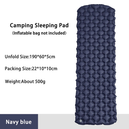 Uppblåsbar Campingmadrass LT-01 – Inbyggd Pump, TPU-Nylon, Hopfällbar, 4 Färger