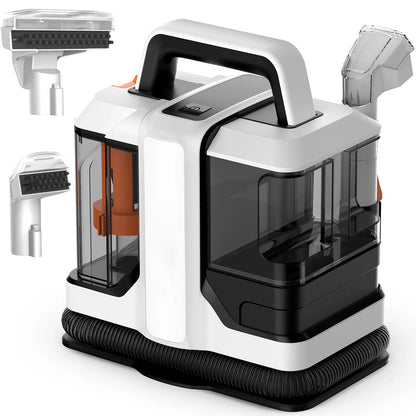 750W Handheld Carpet Cleaner, 15KPa Powerful Portable Deep Cleaner for Sofa, Car Seat, Pet Hair Removal