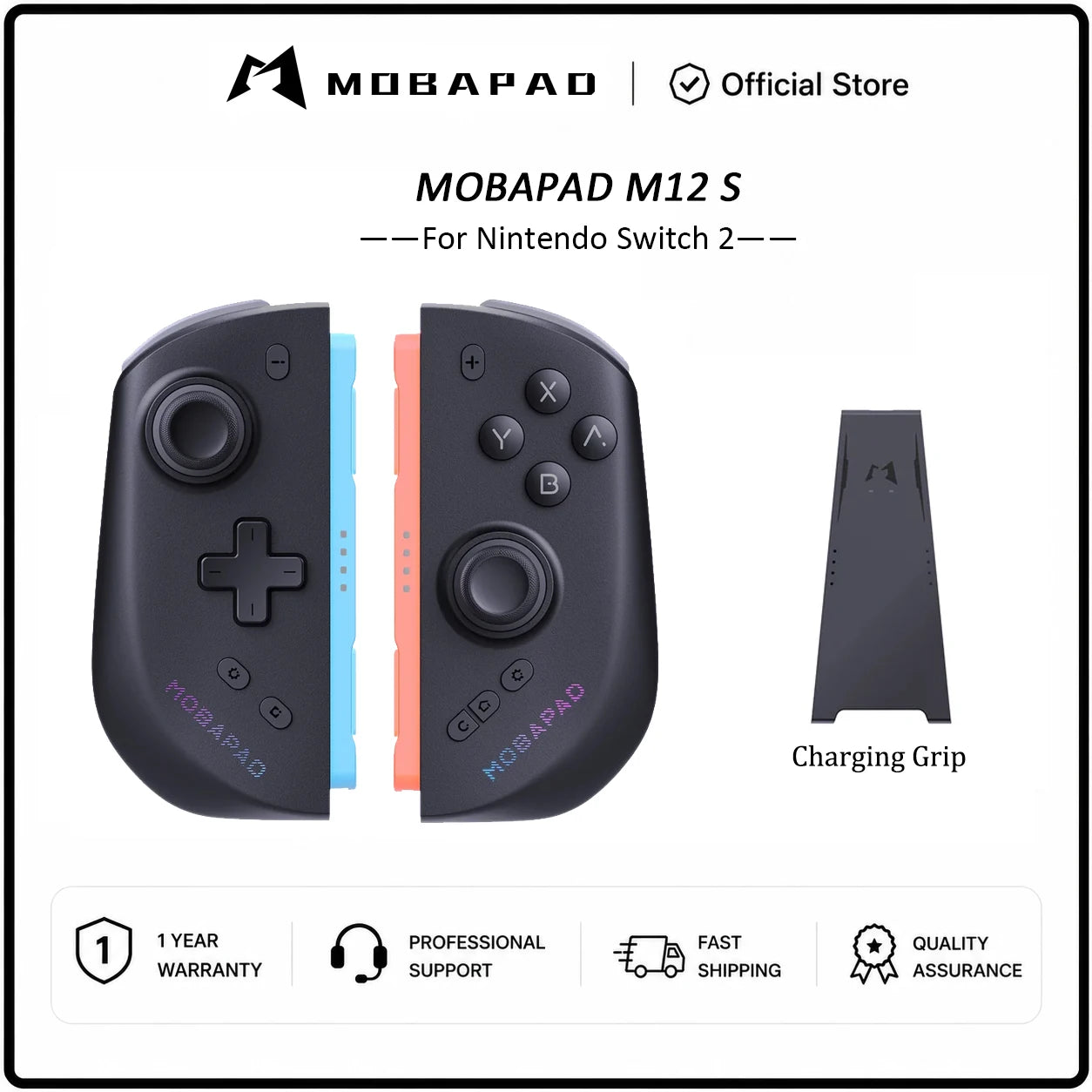 MOBAPAD M12 HD / M12 S Joypad for Nintendo Switch 2 with TMR Joystick HD Vibration Mechanical Buttons Remap Macro Gamepad