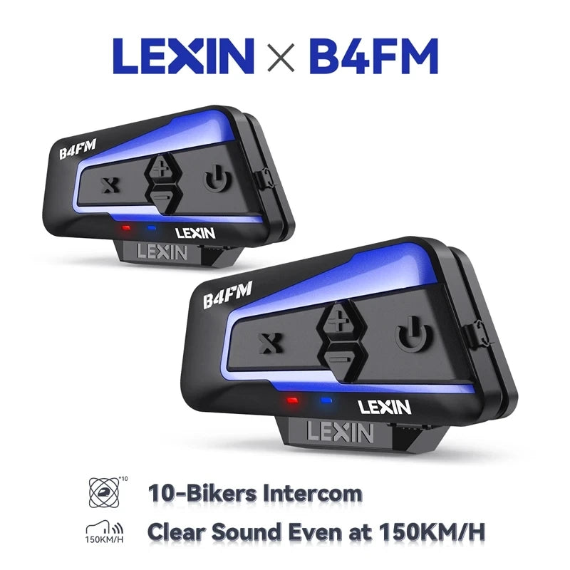 LEXIN B4FM-X intercom för MC-hjälm med Bluetooth och musikdelning