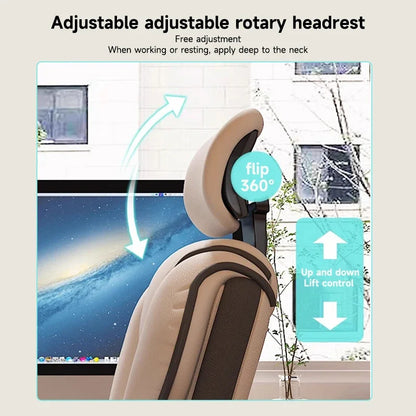 Ergonomic Executive Computer Chair High Back Adjustable Height PU Leather Tilt Lock Recliner Office Chair with Thickened Seat
