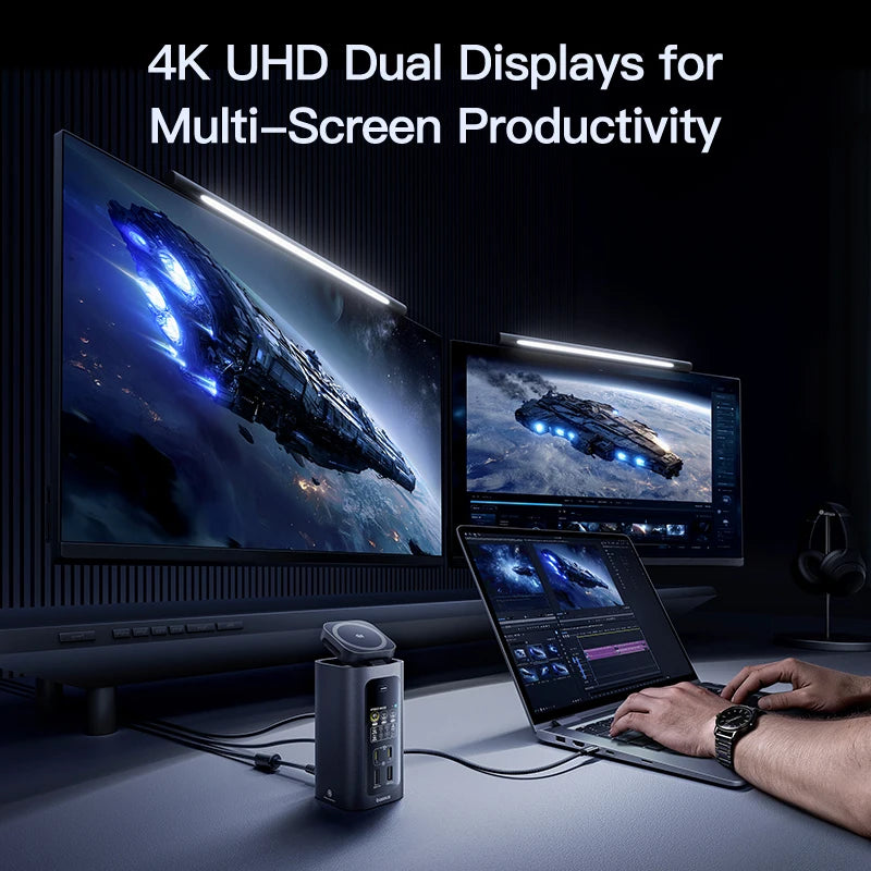 Baseus Spacemate RD1 Pro USB-C-docka – 11/12/15-i-1