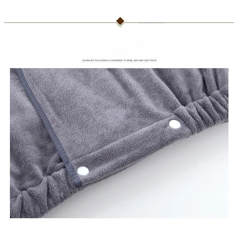 Microfiber Sauna Towel Thicken Strong Water Absorption Beauty Bath Dress Wearable Bath Towel for Beauty Salon Spa Bathrobe Skirt