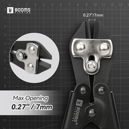 Booms Fishing XW43 Hook and Wire 8.5 inch Carbon Steel Cutter Pliers Easy To Cut For Fishing Hook Release Fish Fishing Tools