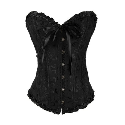 VISIVANE korsettopp dam med snörning – gothic och steampunk, S–6XL
