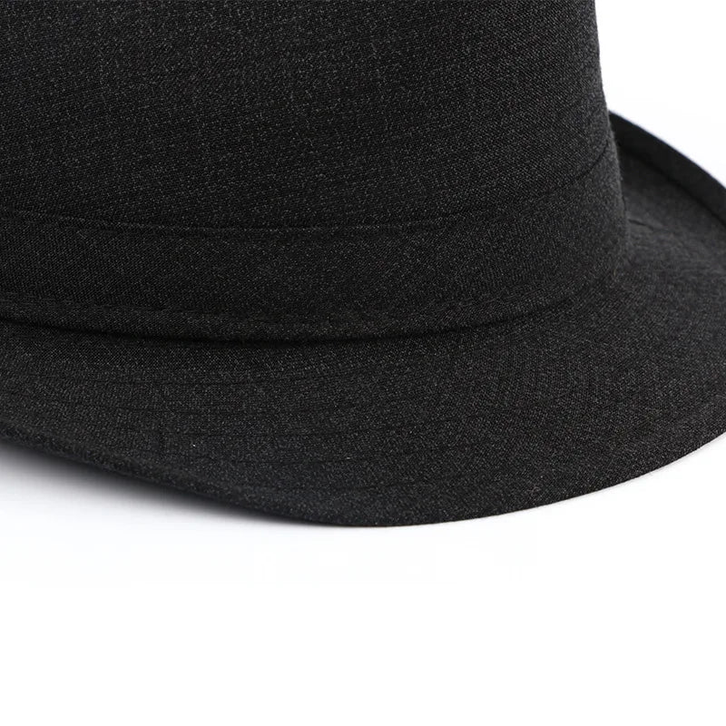 Autumn&Winter Hats For Men Fedoras Top Jazz Plaid Hat Adult Bowler Hats