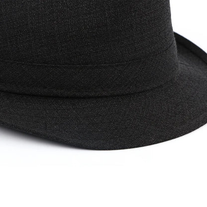 Autumn&Winter Hats For Men Fedoras Top Jazz Plaid Hat Adult Bowler Hats