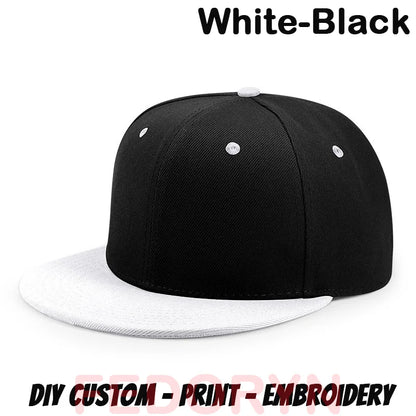 FEDORYN Snapback Keps Splice-Färger Hip Hop – 40 Färger Akryl/Polyester Justerbar Unisex Anpassad Brodyr Tryck Grossist Dropshipping