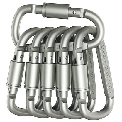 2-6PCS Carabiner Set For Key Camping Survival EDC Outdoor Keychain Clip  Alloy Aluminum Tactical Caribiner Hook Karabiners