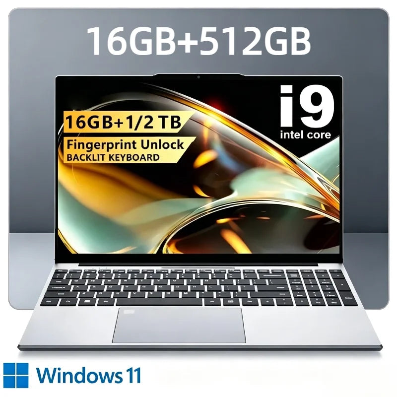 New 14.1" Gaming Laptop Intel Core i9-10980HK Win 11 Pro 32GB RAM 2TB SSD Ultra Slim Notebook Computer 1920x1080 FHD Office PC