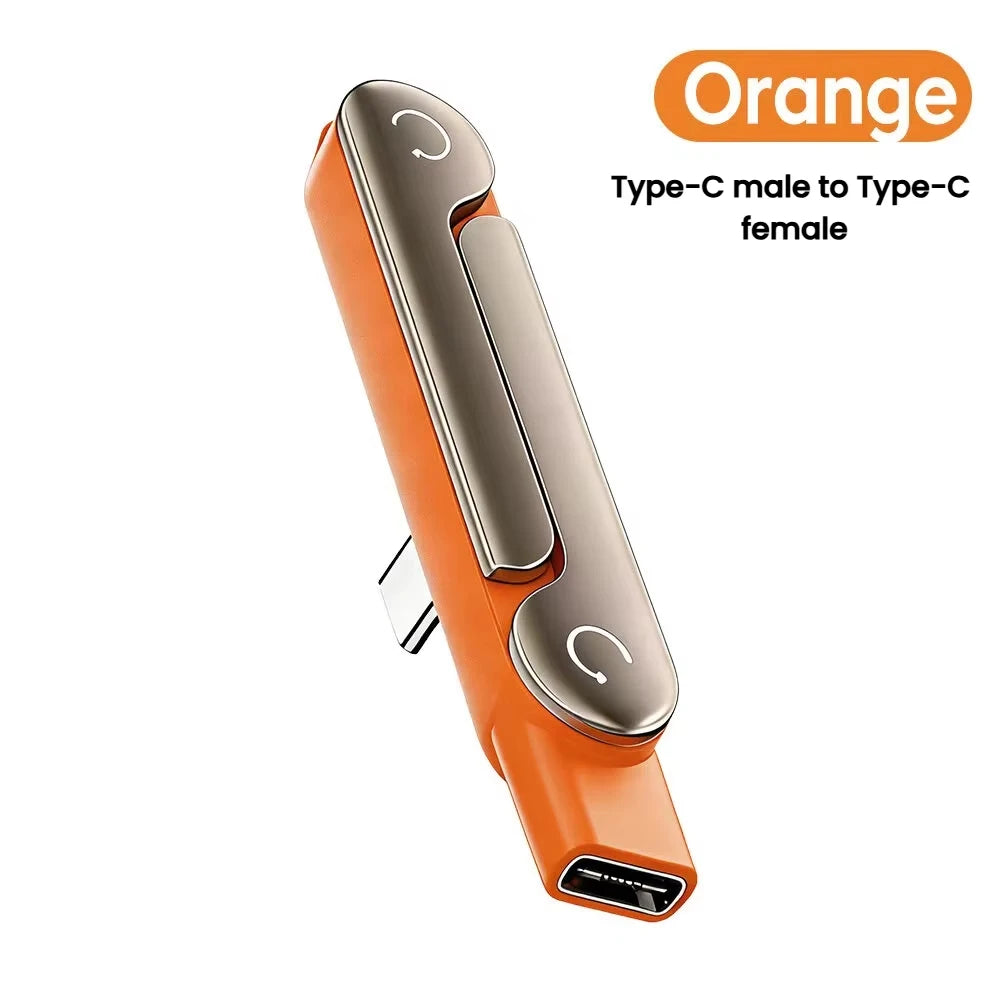 240W USB C Lightning Built in Stand Adapter Multi Function Foldable Converter for Phone