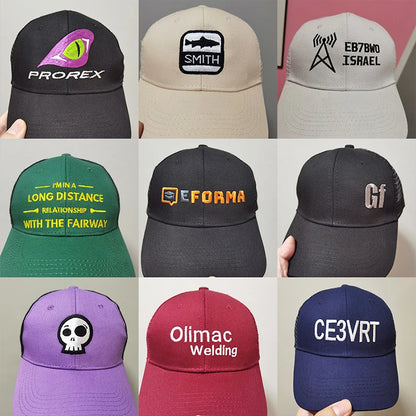 Professional Custom Logo Mesh Cap Sunscreen Sun Visor Cap Casual Sun Hat Designer Snapback Caps Printing Embroidery Baseball Cap