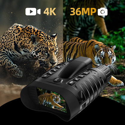 4K Night Vision Goggles 36MP Night Vision Binoculars with Rangefinder 3.2" HD Screen 4500mAh Rechargeable Battery for Adults