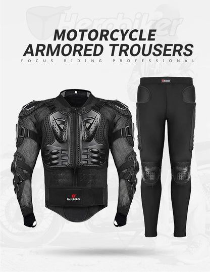 HEROBIKER Motorcycle Jacket Men Body Armor Motorcycle Armor Moto Motocross Racing Jacket Riding Motorbike Moto Protection  S-5XL