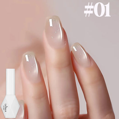 1-12pcs SHAKA Autumn Tanhua Cat Eye Pink Transparent Color Gel Nail Polish 2026 New Simple And Generous Halloween Nail Gel