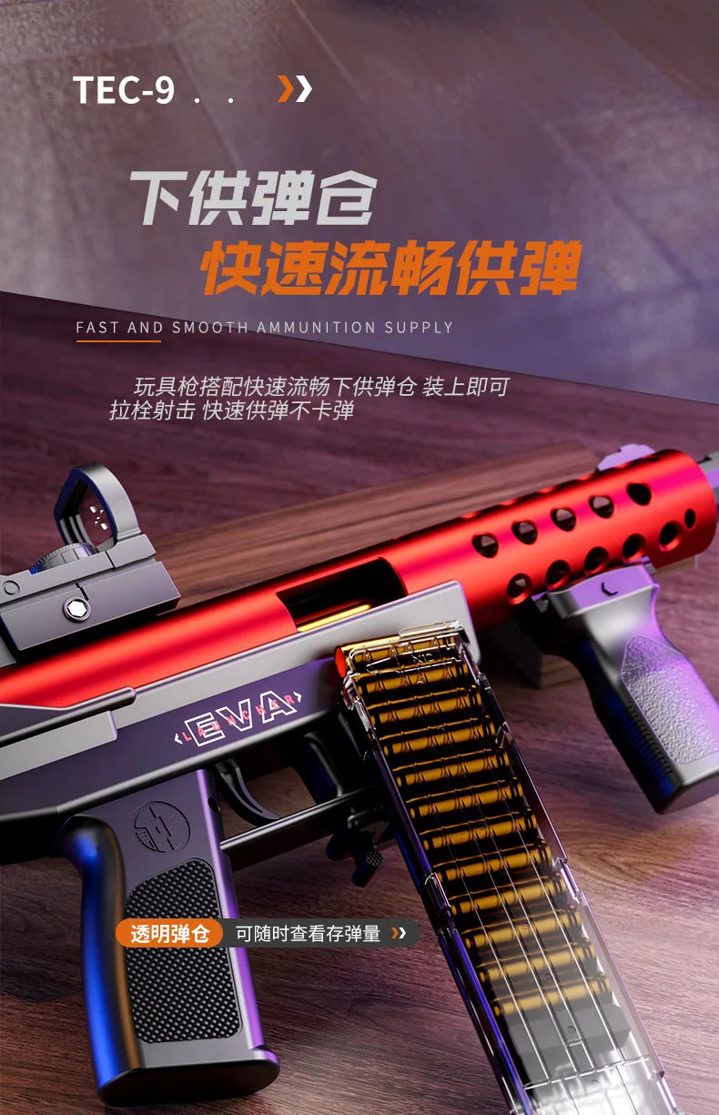 Shell throwing TEC9 mjuk patronpistol