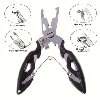 Cutter Plier Scissor Fish Gripper Plier Set Nipper Pincer Snip Fishing Lure Lipgrip Accessory Tool Clip Clamp Grabber Trigger