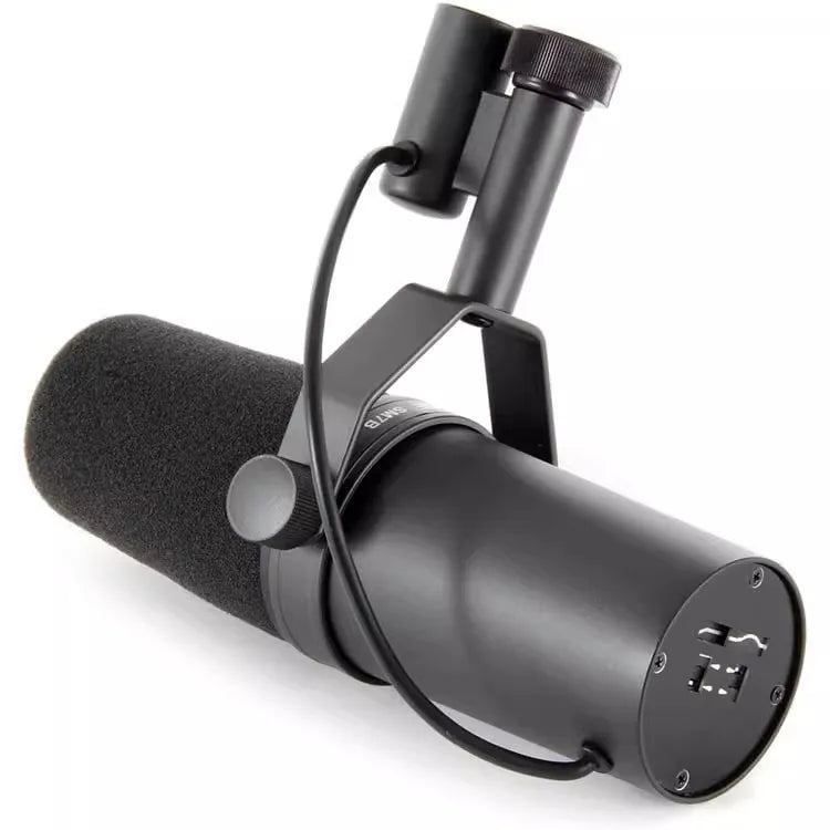 SM7B Dynamic Podcast Microphone with Anti Shock Bracket, Suitable for Live Vocal Recording, Performance, and Studio Use SM7DB