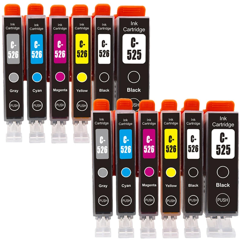 PGI525 PGI 525 CLI 526 Bläckpatroner för Canon Pixma-skrivare