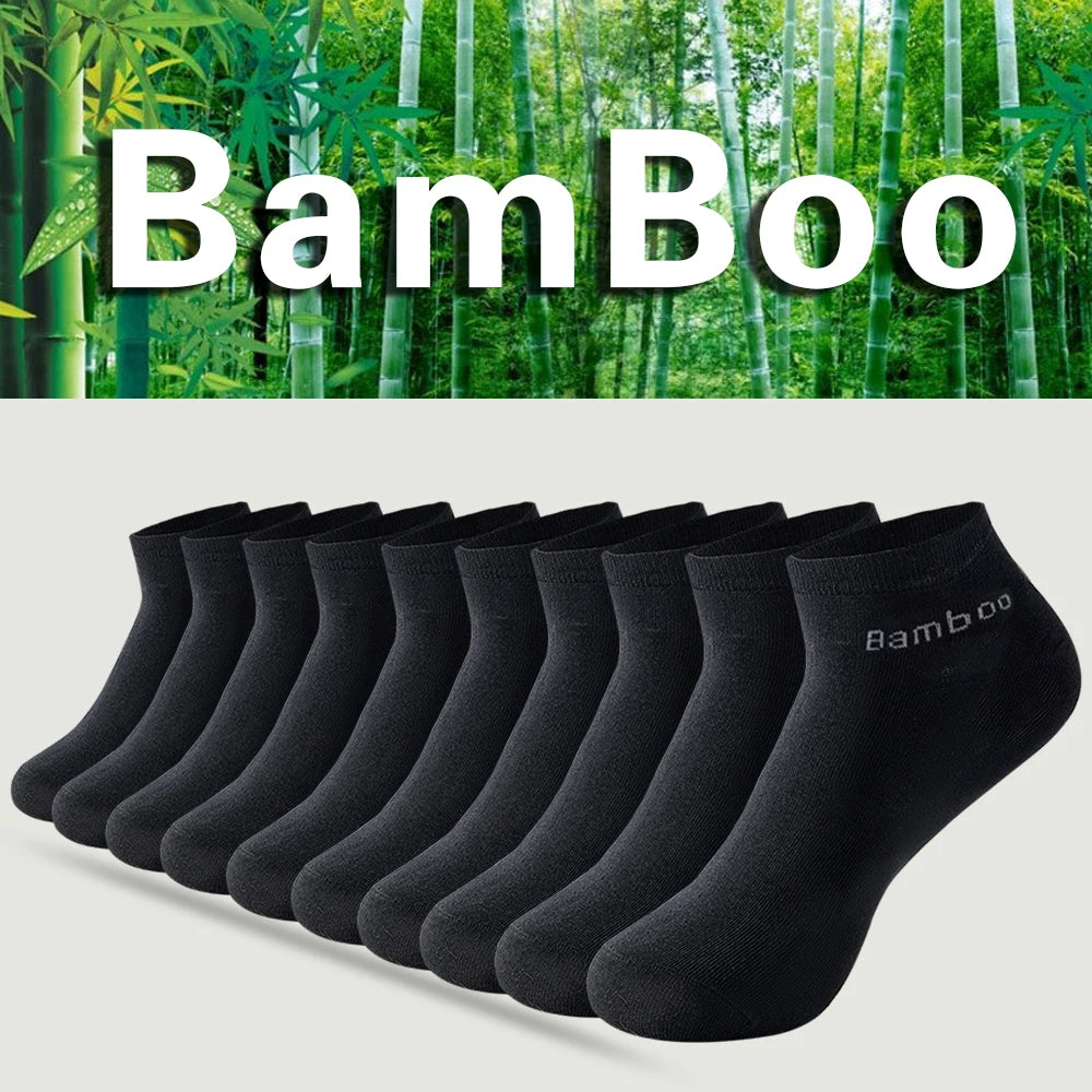 Herr Ankelstrumpor i Bambufiber 5-pack – Andningsbara, Deodoriserande, Business & Vardag
