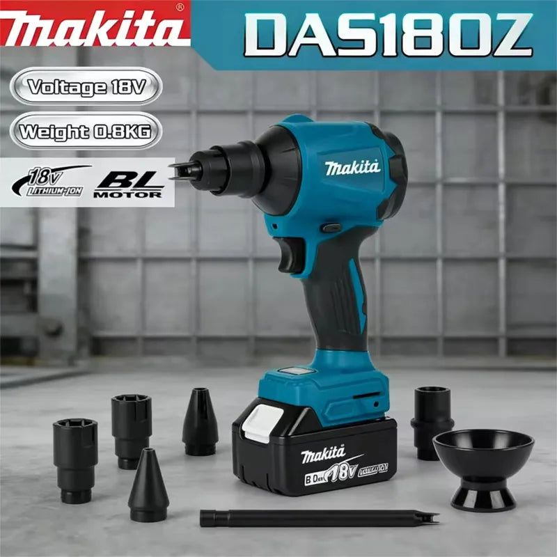 Makita BL1860B 18V 6Ah 6000mAh uppladdningsbart batteri och DAS180 18V blåsmaskin