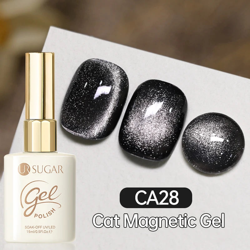 UR SUGAR 15ml Cat Magnetic Gel Nail Polish 30 Colors Semi Permanent Magnetic Gel UV/LED Soak Off Painting Vanrish Design