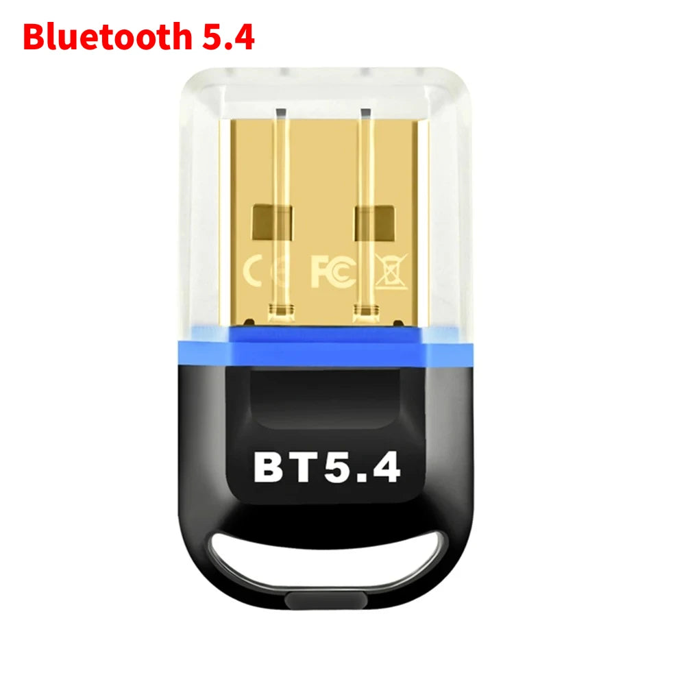 USB Bluetooth 6.0 Adapter Bluetooth 5.4 Dongle Bluetooth Receiver & Transmitter for Bluetooth Keyboard/Mouse/Headphone/Speaker