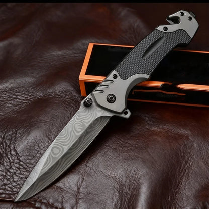 Outdoor Folding Knife - High Hardness Steel Blade, Sharp And Compact, Perfect For Carrying Around, Suitable For Camping And Surv