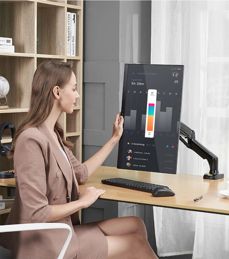 NB NORTH BAYOU F80 A5 Desktop Gas Spring 17-30" LCD LED Monitor Holder Mount Arm Full Motion Display Stand Loading 2-9 Kgs