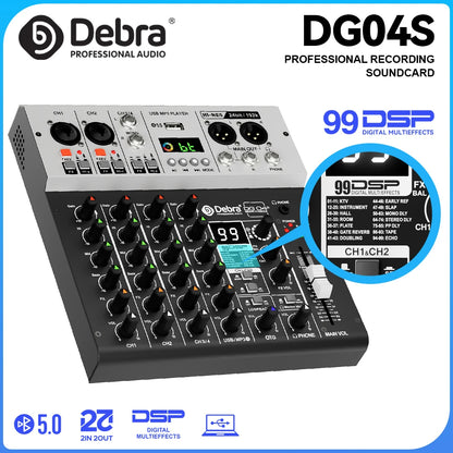 Debra DG04S 4-kanals mixer
