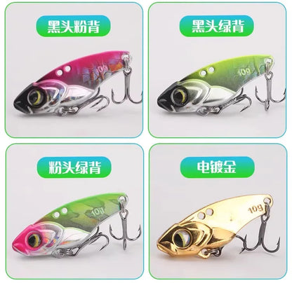 NEW 1PC Metal VIB Fishing Lures 5g 7g 10g 15g Metal Jig Crankbait Wobbler Vibration Baits Pesca Tackle for Trout Bass Pike Perch
