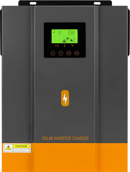 PowMr Hybrid Solväxelriktare 2kW–11kW – Ren Sinusvåg MPPT 120A 12V/24V/48V 220V LiFePO4/Litium/Blåsyra WiFi EU-lager CE