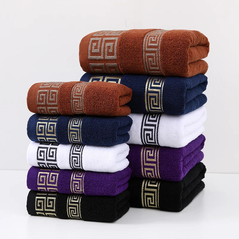 100% Pure Cotton Towel 34x73cm Embroidered Towels  For Adults Quick-Dry Thicken Soft Face Towels Absorbent
