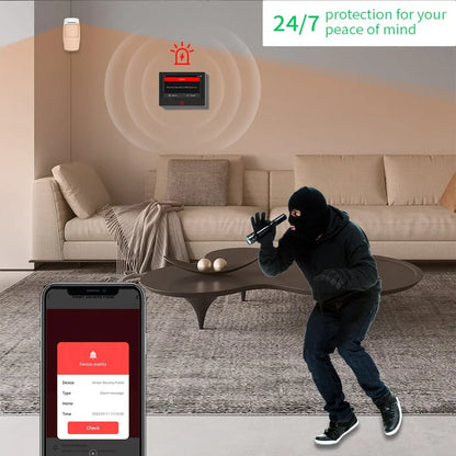 Staniot SecPanel 7" 4G WiFi Larmsystem – 5000mAh Batteri 120dB Siren Alexa Google 150 Zoner Tuya App 10 Språk CE RoHS
