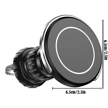 Magsafe Car Phone Holder,Powerful Magnetism Premium Quality Single-Hand Operation Metal Hook Magnetic Car Phone Mount