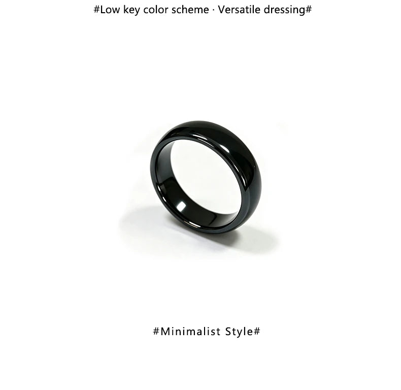 T5577 Chip RFID Black or White Ceramics Smart Finger Rewrite Ring 125KHZ Wear for Men or Women