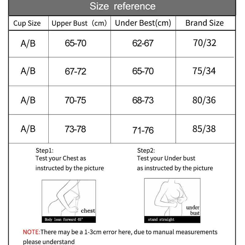 3 PCS/Set Women's Seamless Push-up Bra Sexy Lingerie Three-quarter A B Cup Underwear No Wire Brassiere Bralette Breathable Bras