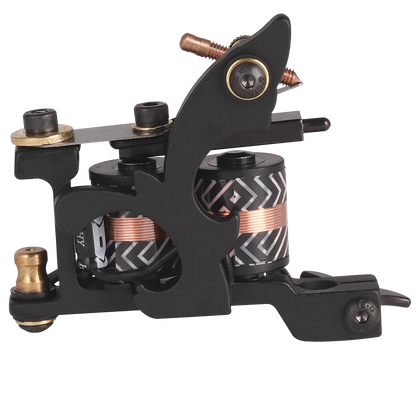 Professional Tattoo Coil Machine Tattoo Liner and Shader 10 Wraps Coils Iron Handmade Coil Tattoo Machine Gun for Tattoo Needle