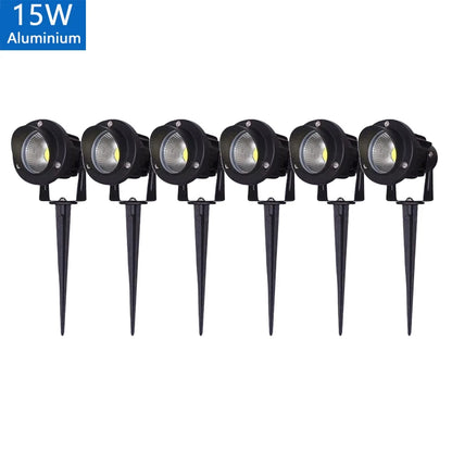 LED Spjutlampa Trädgård & Gång – IP65, 5W/10W/15W, Varmvit/Kallvit/RGB, AC85–265V & DC12–24V