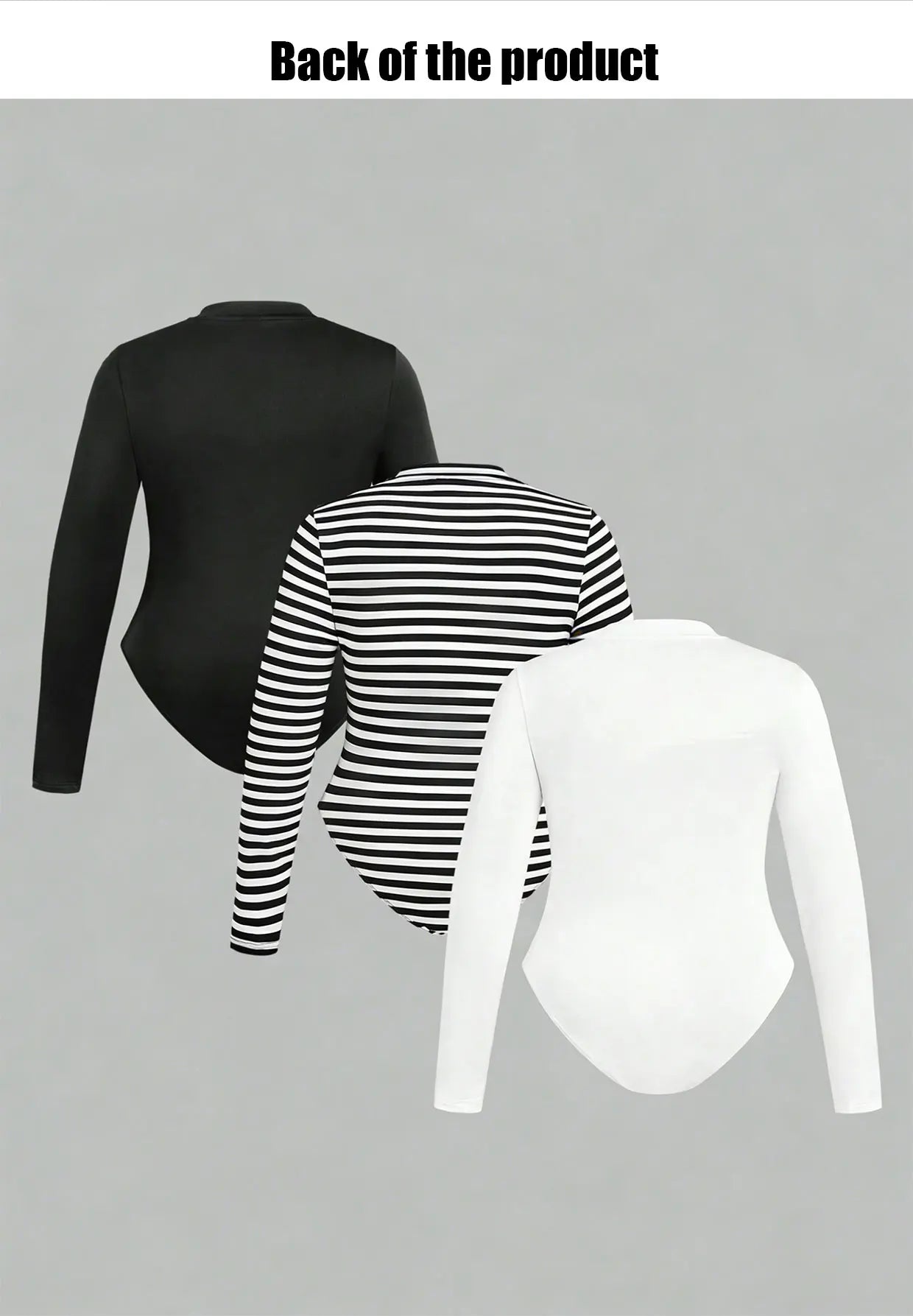 Women's long-sleeved plus-size one-piece dress - fashionable basic style tight-fitting garment - dance outfit one-piece pants