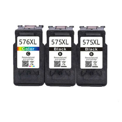 Bläckpatron för Canon 575 XL 576 XL PG575 CL576 PG-575 CL-576 PIXMA TS3550i TS3551i TR4750i TR4751i Skrivare